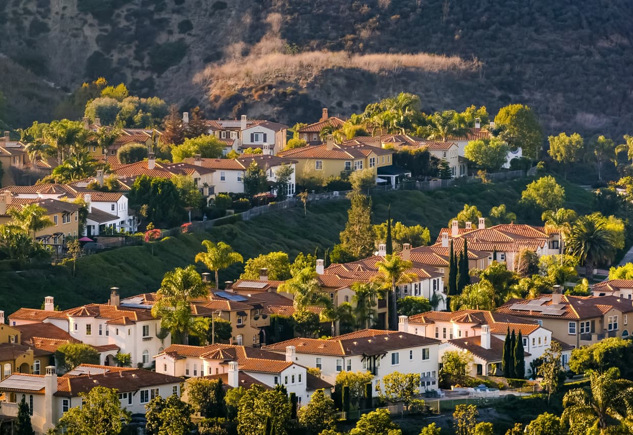 Luxury homes in California.