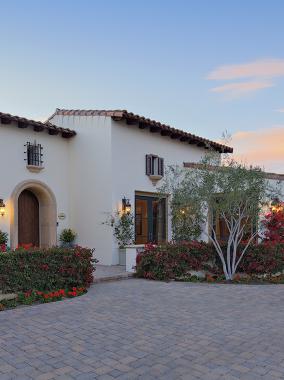 Luxury stucco home. 
