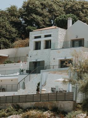 Luxury home with multi-level terraces. 